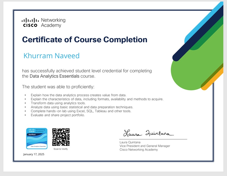 Cisco Data Analytics